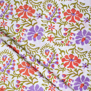 Jaipuri Cotton Hand Block Printed Fabric