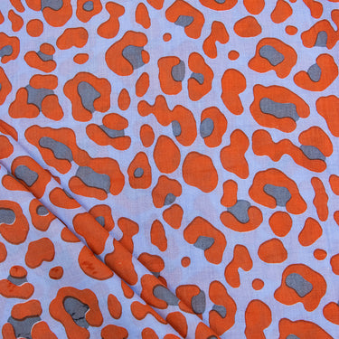 Leopard Design Hand Block Print Fabric