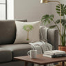 Light Green Palm Printed Cushion Cover Set