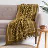 Luxury Polka Dots Block Print Couch Throws Online