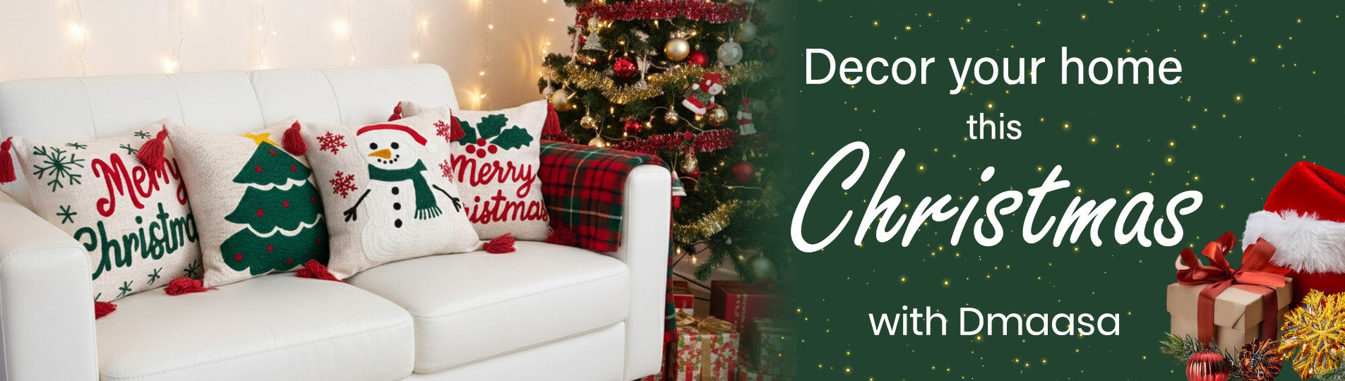 Chirstmas Handmade Tufted Cushion Cover