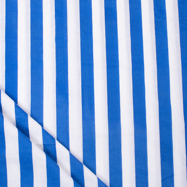 Natural Dye Blue Striped Printed High Quality Fabric