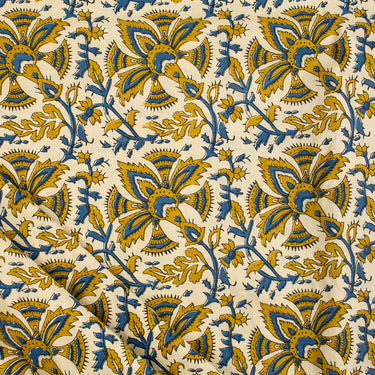 New Running Bagru Fabric Hand Printed