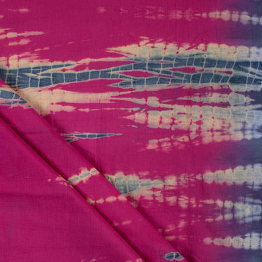 Organic Cotton Tie Dye Shibori Multicolor Dress Fabric