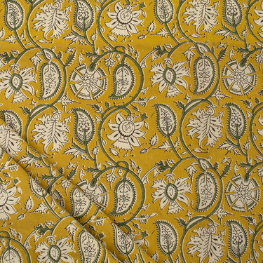 Paisley Bagru Hand Block Printed Fabric