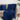 Plain Blue Sofa Throw Blanket with 2 Cushion Cover - Gift for Home Use
