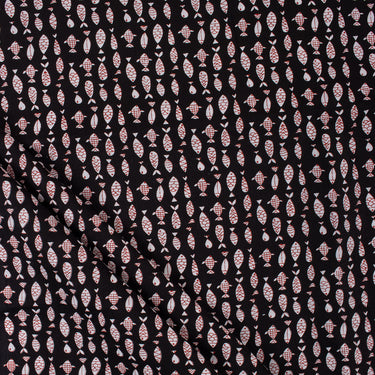 Premium Fish Cotton Hand Block Print Fabric