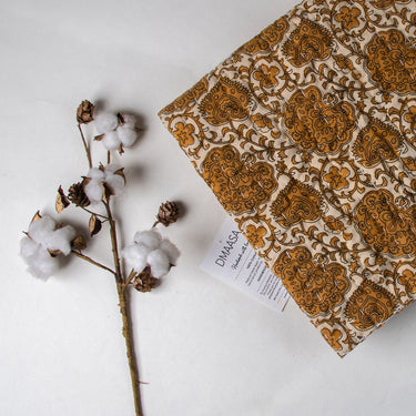 Premium Organic Cotton Brown Kantha Baby Blankets