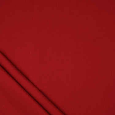 Premium Red Solid Plain Pure Cotton Fabric For Kurti