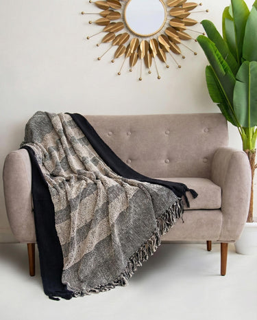 Premium Soft Cotton Handwoven Sofa Throw Blanket