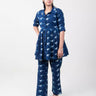 Printed Shirt with Pyjama Cotton Cord Set For Women's