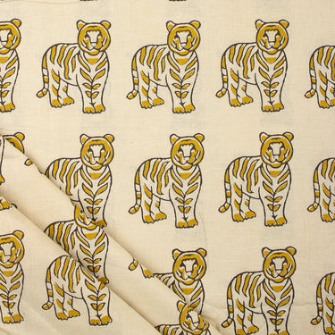 Pure Cotton Bagru Hand Block Printed Fabric