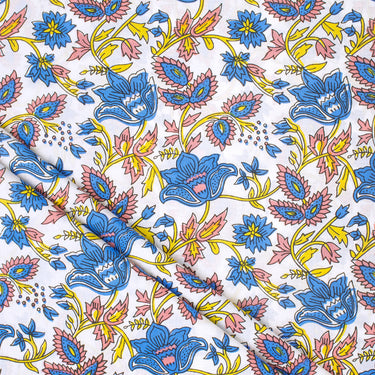 Pure Cotton Material Hand Block Print Fabric