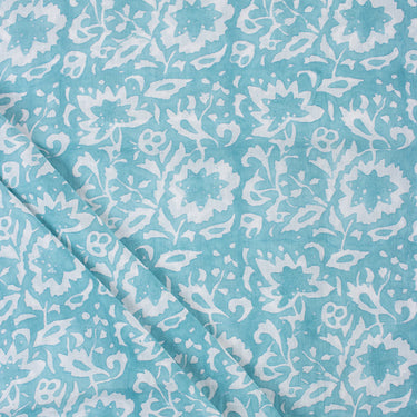 Hand Block Printed Cotton Dress Fabric