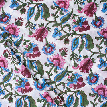 Sanganeri Hand Block Print Jaipur Cotton Fabric Online