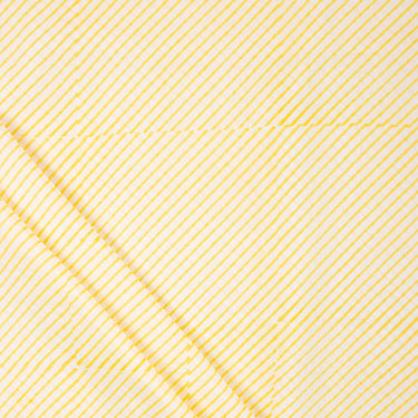 Yellow Striped Print Soft Cotton Fabric