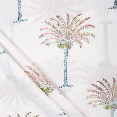 Palm Tree Printed Cotton Fabric