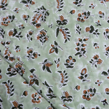 Soft Floral Block Print Fabric Online