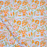 Hand Block Yellow Floral Printed Soft Cotton Fabric Online