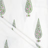Hand Block Leaf Printed Cotton Fabric