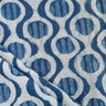 Indigo Blue Geometrical Print Indigo Cotton Fabric