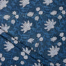 Hand Block Leaf Printed Indigo Fabric Online