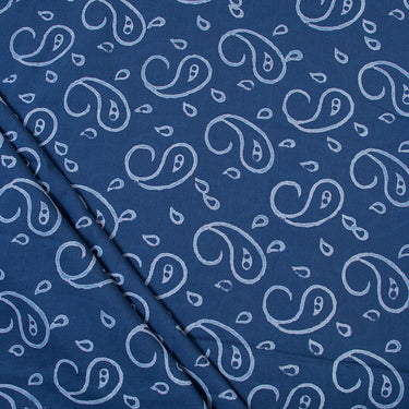 Paisley Indigo Print Fabric