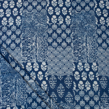 Softest Patchwork Beautiful Indigo Cotton Fabric