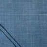 Blue Checks Hand Block Indigo Print Fabric for Men | DMAASA