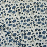 Blue Floral Block Indigo Print Fabric for Women’s Clothing