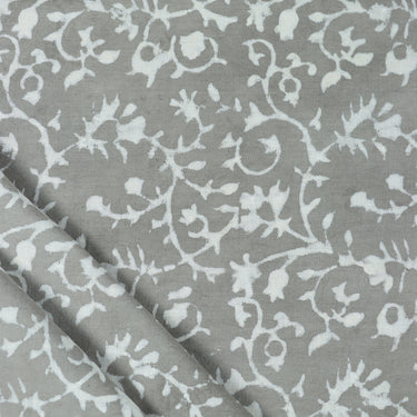 Hand Block Floral Printed Voile Cotton Fabric Cloth Online