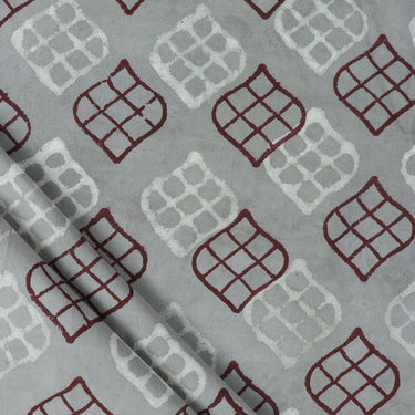 Red Paisley Printed Voile Best Cotton Fabric Online