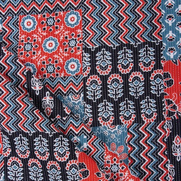 Floral Kantha Cotton Fabric Online