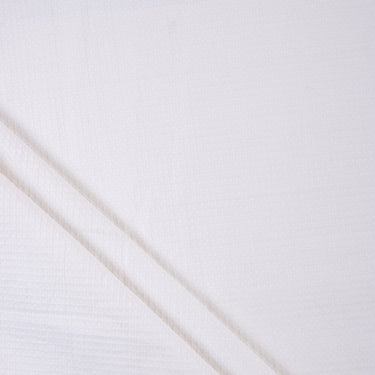 Solid White Waffle Fabric