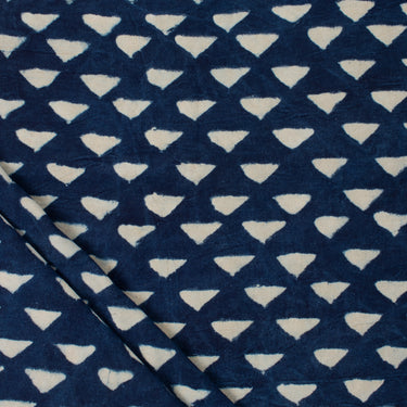 Hand Block Geometric Printed Canvas Fabric