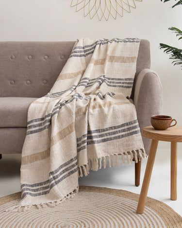 Hand Woven Throw For Living Room