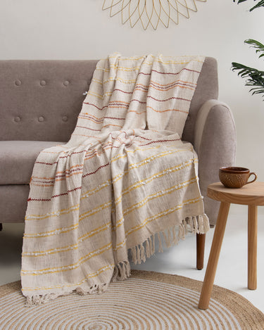 Organic Cotton Material Woven Blanket