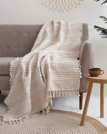 Premium Soft Woven Throw Blanket For Sofa