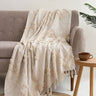 Cotton Tufted Throw Blanket For Home Decor