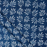 Indigo Leaf Block Printed Cotton Kantha Cloth Material Online
