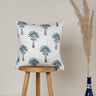 Blue Palm Tree Printed Cotton Kantha Cushion Fabric Online