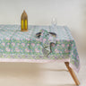 6 Seater Cotton Table Cloths & Napkins Hand Block Floral Printed