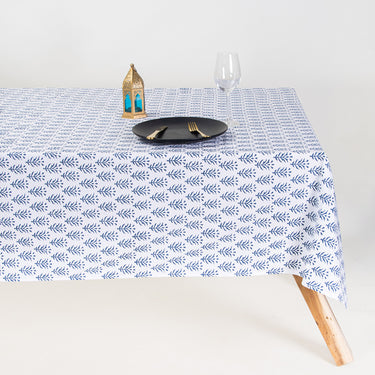 Handmade Floral Block Print Cotton Table Cover Cloth Online