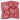 Red Floral Hand Block Printed Bandana For Women
