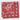 Red Floral Hand Block Printed Bandana For Women