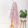 Bohemian Pink Hand Block Print Cover Up
