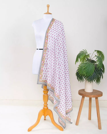 Handmade Indian Cotton with Delicate Floral Motifs