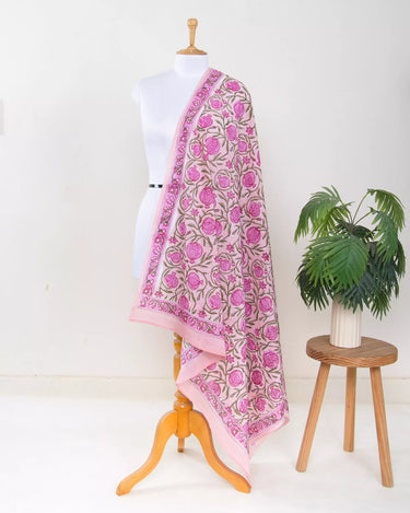 Elegant Floral Hand Block Print