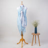 Sky Blue Wave Block Print Cotton Swim Cover Ups Online