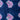 Shibori Tie And Dye Blue Polkas Dots Cotton Fabric